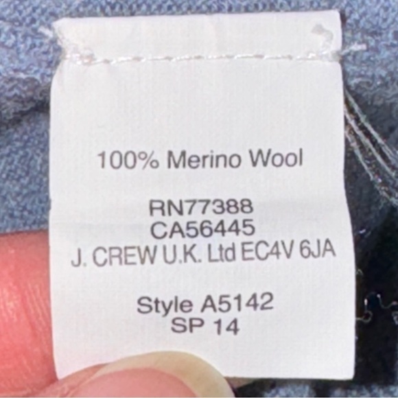 J. Crew Merino Wool Sweater with Zipper Shoulders Women’s Size Small - Picture 11 of 11